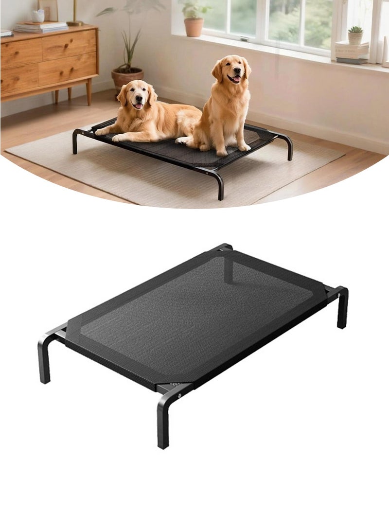 BEIRUI Elevated Pet Bed with Metal Frame - Features a detachable, washable fabric, waterproof design for outdoor use, quick-assembly raised pet bed suitable for both indoor and outdoor environments, portable cooling bed for dogs and cats. - Image 1
